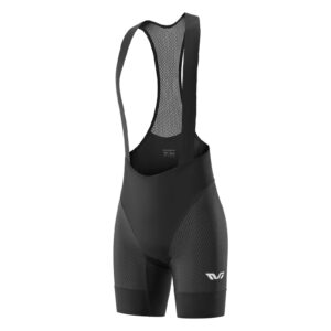 TVI Damen Tru00e4gerhose Fahrradhose Gepolstert Schnell Trocknende - Schwarz / EU XXS / Asien XS