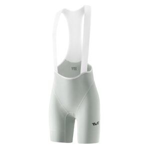 TVI Damen Tru00e4gerhose Fahrradhose Gepolstert Schnell Trocknende - Grau Weiu00df / EU XL / Asien 2XL
