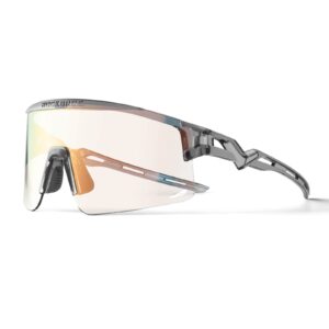 Winddichte Selbsttu00f6nende und Polarisierte Radbrille - Klargrau