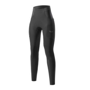 TVI Lange Fahrradhose mit Sitzpolster Atmungsaktiv Warm - S