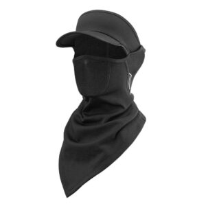Winter Halbe Sturmhaube Fahrrad Balaclava mit Krempe - Schwarz