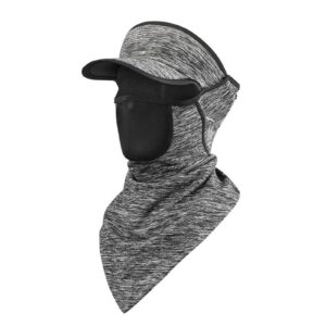 Winter Halbe Sturmhaube Fahrrad Balaclava mit Krempe - Grau
