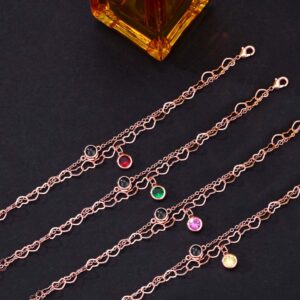 Foto Herz Doppellagige Armband mit Geburtsstein