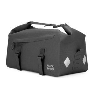 100% Wasserdichte Fahrrad-Gepu00e4cktasche fu00fcr Gepu00e4cktru00e4ger 16L-AS-155 RideMate - Schwarz
