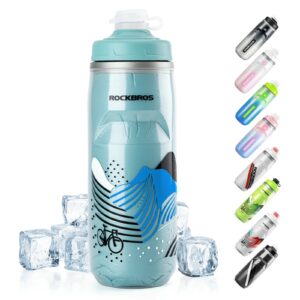 Trinkflasche Fahrrad 620 ml 5 H Ku00fchlenhalten - Blau