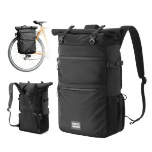 3in1 Fahrradtasche fu00fcr Gepu00e4cktru00e4ger 11-16L Volumen - Schwarz