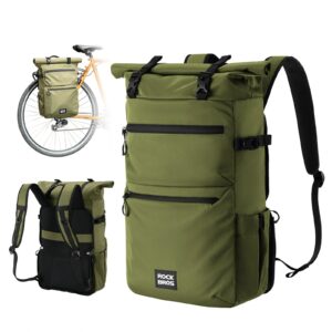 3in1 Fahrradtasche fu00fcr Gepu00e4cktru00e4ger 11-16L Volumen - Gru00fcn