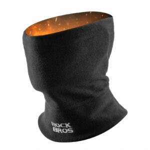 Winter Schlauchschal Fleece Halswu00e4rmer, Winddichtes Multifunktionstuch - Schwarz