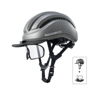Urban Cycling Leichter Fahrradhelm - Grau+Brille