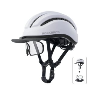 Urban Cycling Leichter Fahrradhelm - Mattweiu00df+Brille