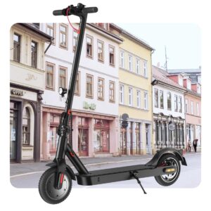 E Scooter mit Straßenzulassung, ABE Elektroroller Belastung bis 120kg, 30 km Reichweite, LED, 20km/h, 350W Motor, 8,5 Zoll Wabenreifen,Duales Bremssystem E Roller für Erwachsene