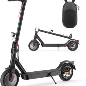 E Scooter mit Straßenzulassung, 10 Zoll, Max 40km Reichweite 20km/h, Komfortable Stoßdämpfung, Elektro Scooter bis 120kg, APP-Verbindung, LED-Display, Duales Bremssystem Elektroroller für Erwachsene