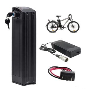 Wiederaufladbarer 36V 48V Lithium-Akku für E-Bikes, 13Ah 15Ah 18Ah 20Ah, inklusive Ladegerät und Griff für 250W-1000W E-Bike-Motoren