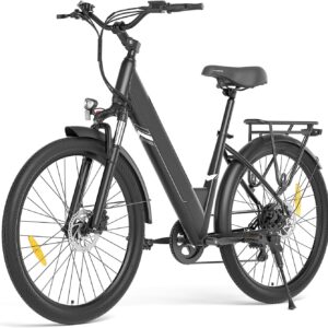 Touroll J1 ST/J1 Pro 27,5" E-Bike für Erwachsene, Elektrofahrrad Trekkingrad E-Bike Herren Damen mit 36V 15.6Ah Akku,100km Reichweite, 250W, E-Fahrrad mit 7-Gang-Getriebe, Pedelec Citybike (J1 Pro)