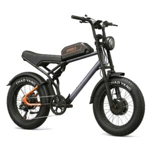 Vakole Q20 MAX Dual 750W Motor 20-Inch Fat Tire Full Suspension Electric Mountain Bike with 48V 20Ah 960Wh Battery