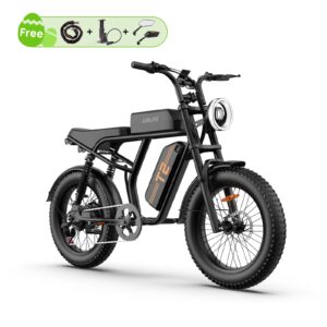 URLIFE T2 20-Inch Fat Tire Electric Bike with 4.0-Inch Wide Tires