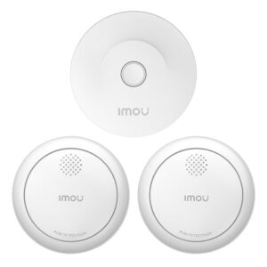 Zigbee Smarter Rauchmelder - EN14604-zertifizierter Alarm, 2 Stk. + Torbogen(Wi-Fi)