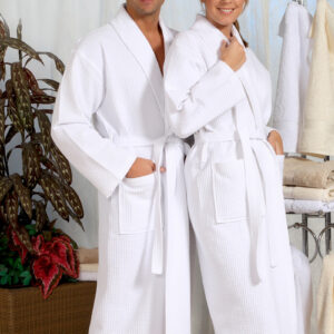 "Wafel badjas wit - Grote maten badjas tot 10XL - 6XL"