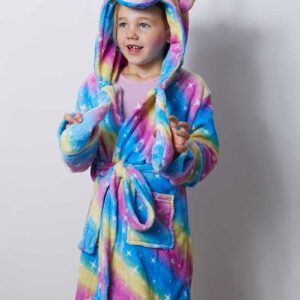 "Unicorn kinderbadjas met capuchon -S (5-6 jaar)"