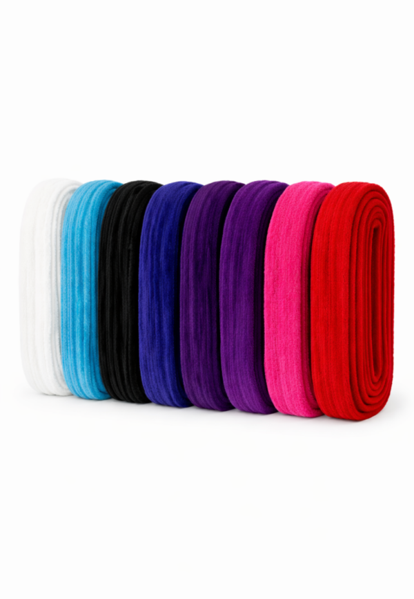 "Badjas ceintuur velours - diverse kleuren-aquablauw"