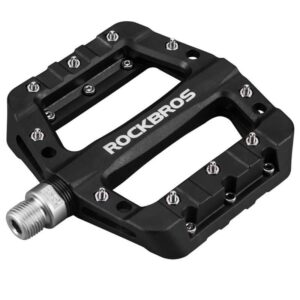 ROCKBROS Fahrradpedale 9/16 Zoll MTB Pedale mit 3 Bearing aus Nylon - Schwarz