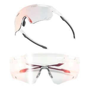 Ultraleichte und Selbsttu00f6nende Fahrradbrille (UV400) - Durchsichtig