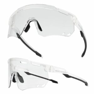 Ultraleichte und Selbsttu00f6nende Fahrradbrille (UV400) - Transparent Antibeschlag