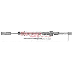 Metzger Bremsseil hinten Citroen AX