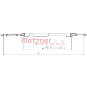Metzger Bremsseil hinten Citroen Peugeot 10.4712