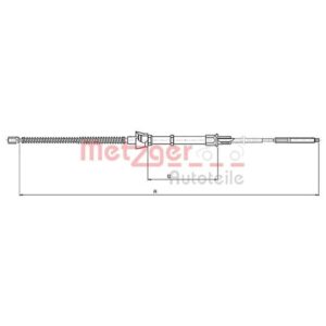 Metzger Bremsseil hinten Seat Arosa VW Lupo
