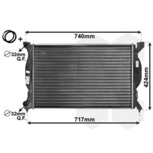 Van Wezel Wasserk?hler Audi A4 A6 Avant Seat Exeo 1,6-2,0 TDI FSI