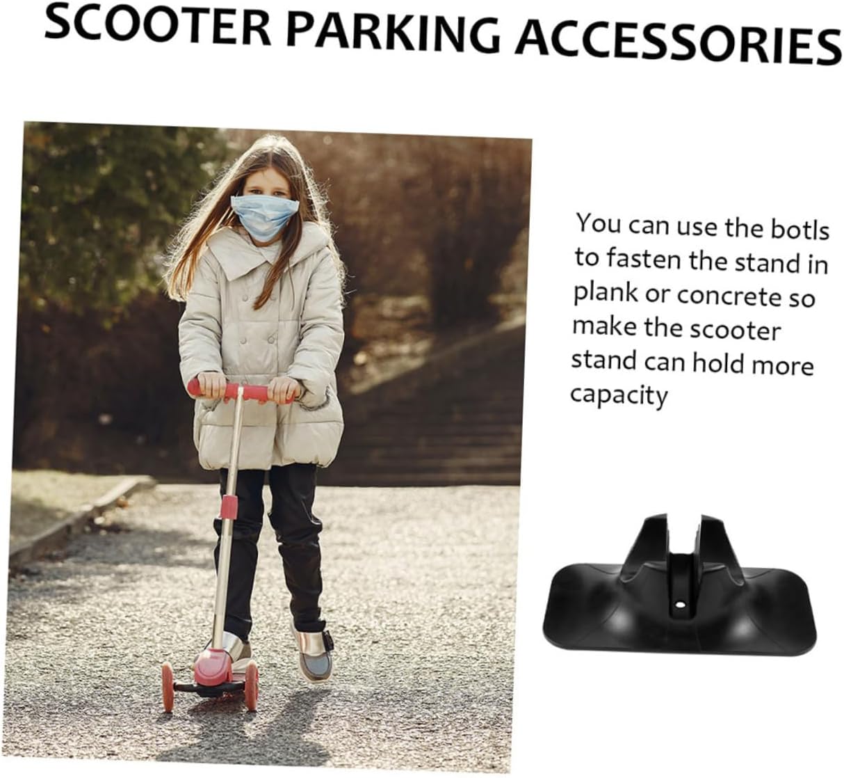 Abaodam 2 Stück Scooter Ständer Aus Langlebigem Material Kompakt rutschfest Rollerhalter Für Kinder Erwachsenenroller Platzsparend Für Garage Und Außenbereich – Bild 4