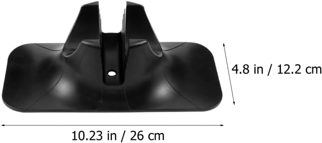 Healvian 2 Stück Scooterständer aus Stahl Stabiler Roller Parkständer für Kick und Scooter mit Befestigungsschrauben Schwarz für Garage und Hof – Bild 3
