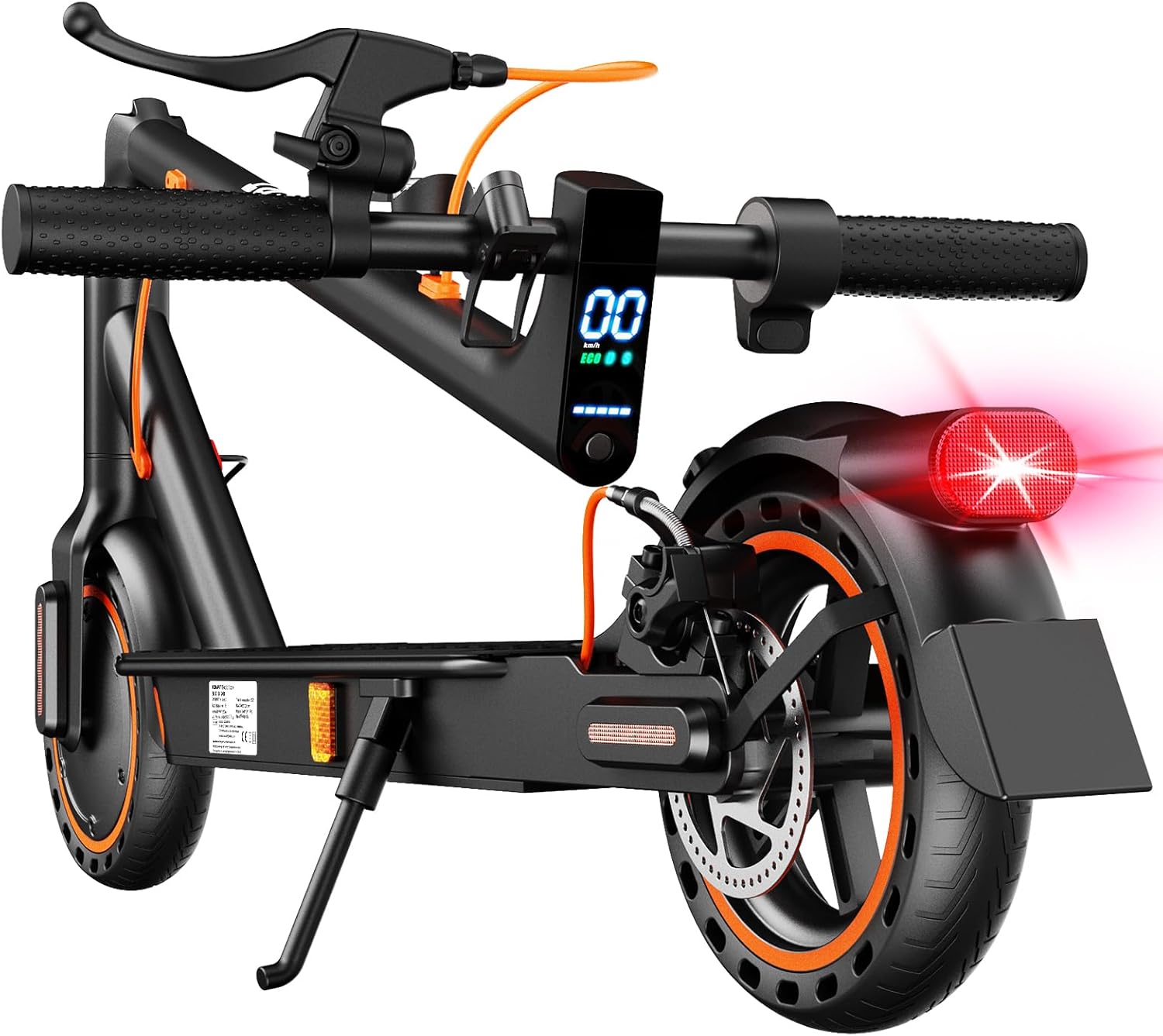 TODIMART E Scooter mit Straßenzulassung T-Serie, 30 km Reichweite, 350W Motor, 8,5 Zoll Wabenreifen, Duales Bremssystem E Roller für Erwachsene – Bild 2