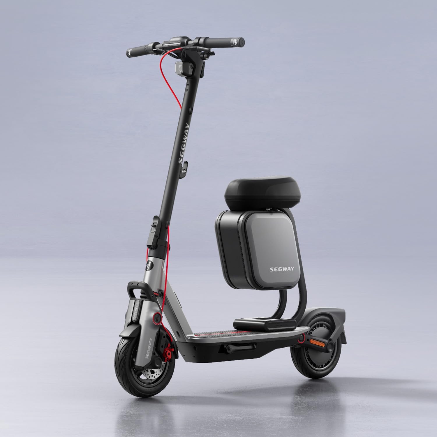Segway eKickScooter Universal-Multifunktionssitz-Set, kompatibel mit E3, E3 Pro, F3, F3 Pro, ZT3 Pro, extra dickes Kissen, 10 l Stauraum – Bild 3