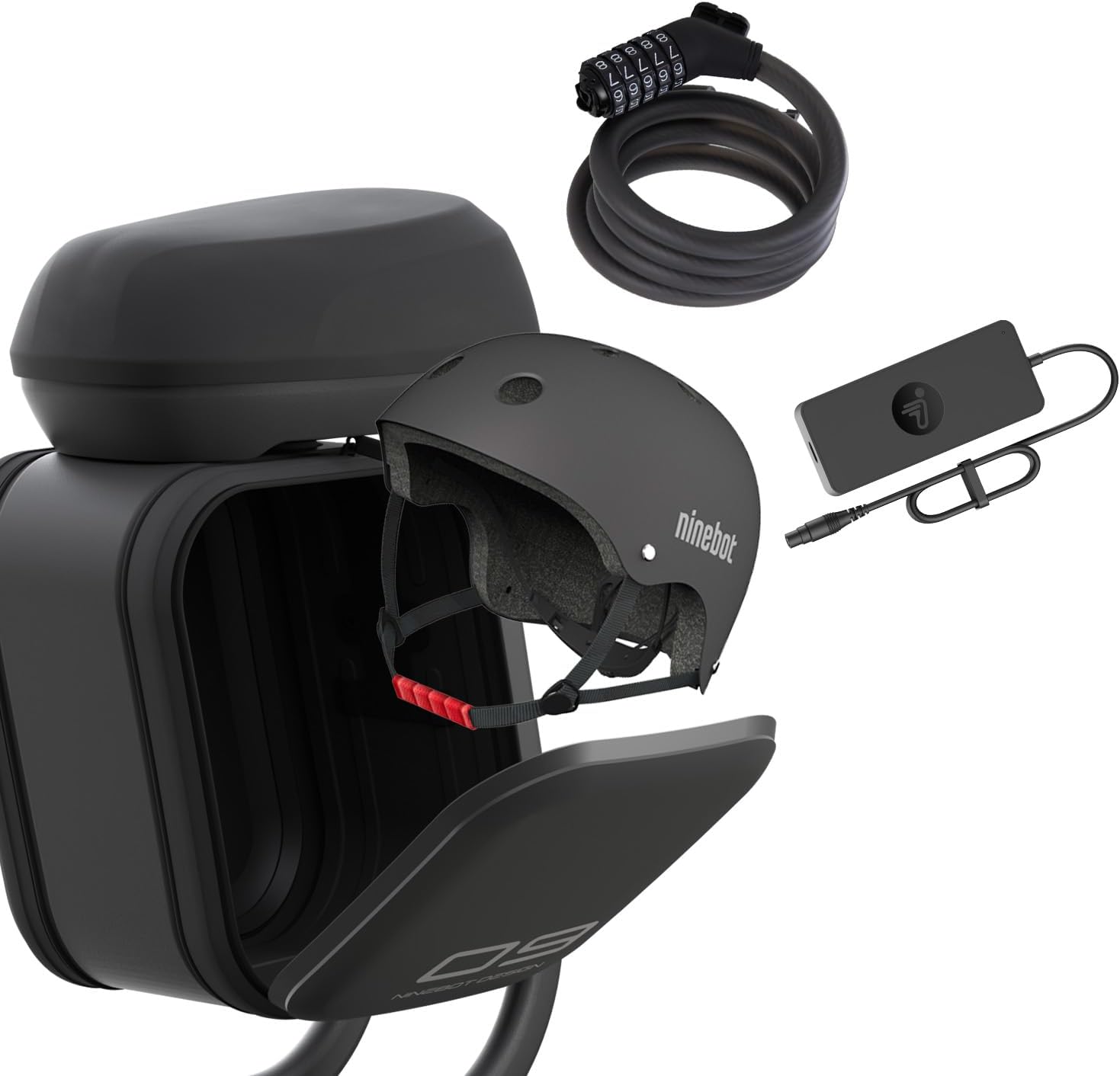 Segway eKickScooter Universal-Multifunktionssitz-Set, kompatibel mit E3, E3 Pro, F3, F3 Pro, ZT3 Pro, extra dickes Kissen, 10 l Stauraum – Bild 5