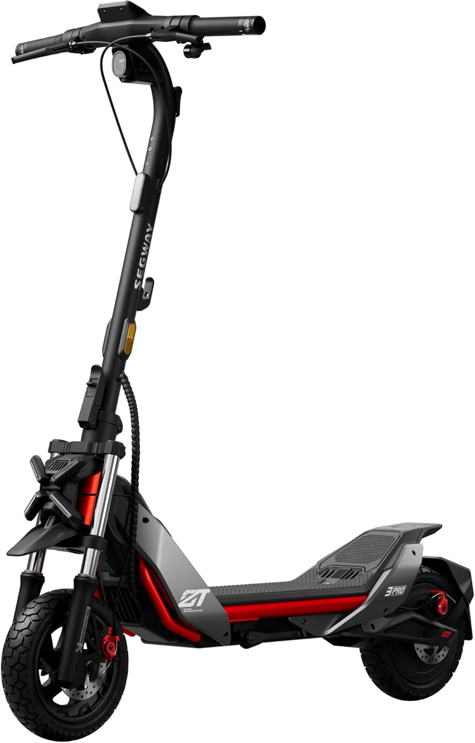 Segway ZT3 Pro D, E-Scooter mit Deutscher Straßenzulassung, 70 km Eco Modus Reichweite, 56km im Sport Modus, Vollfederung, 120 kg Tragkraft, 25% Steigung, Offroad-Reifen, Apple Find My, wasserfest – Bild 2