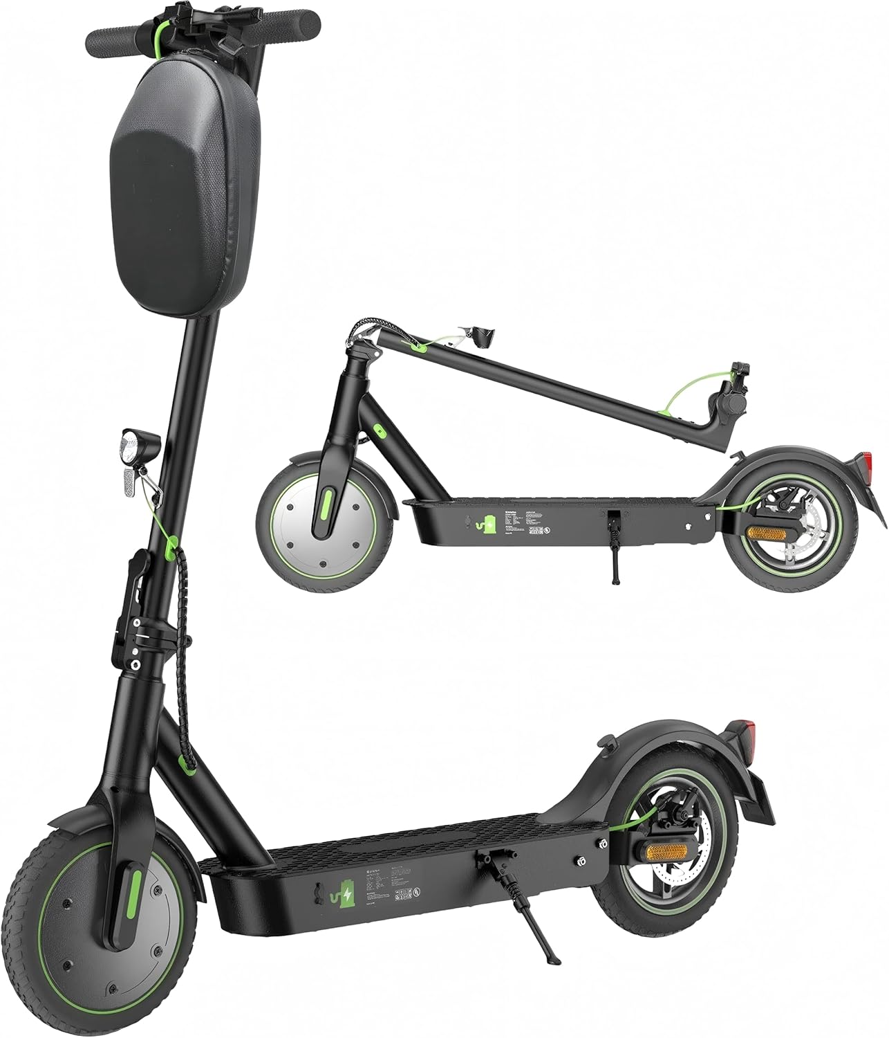 E Scooter mit Straßenzulassung, 350W Motor E Roller mit App, 30KM Reichweite, Elektroroller 120kg Tragkraft, Faltbarer Elektroscooter Erwachsene für den Pendlerverkehr, Mit Electric Scooter-Tasche – Bild 2