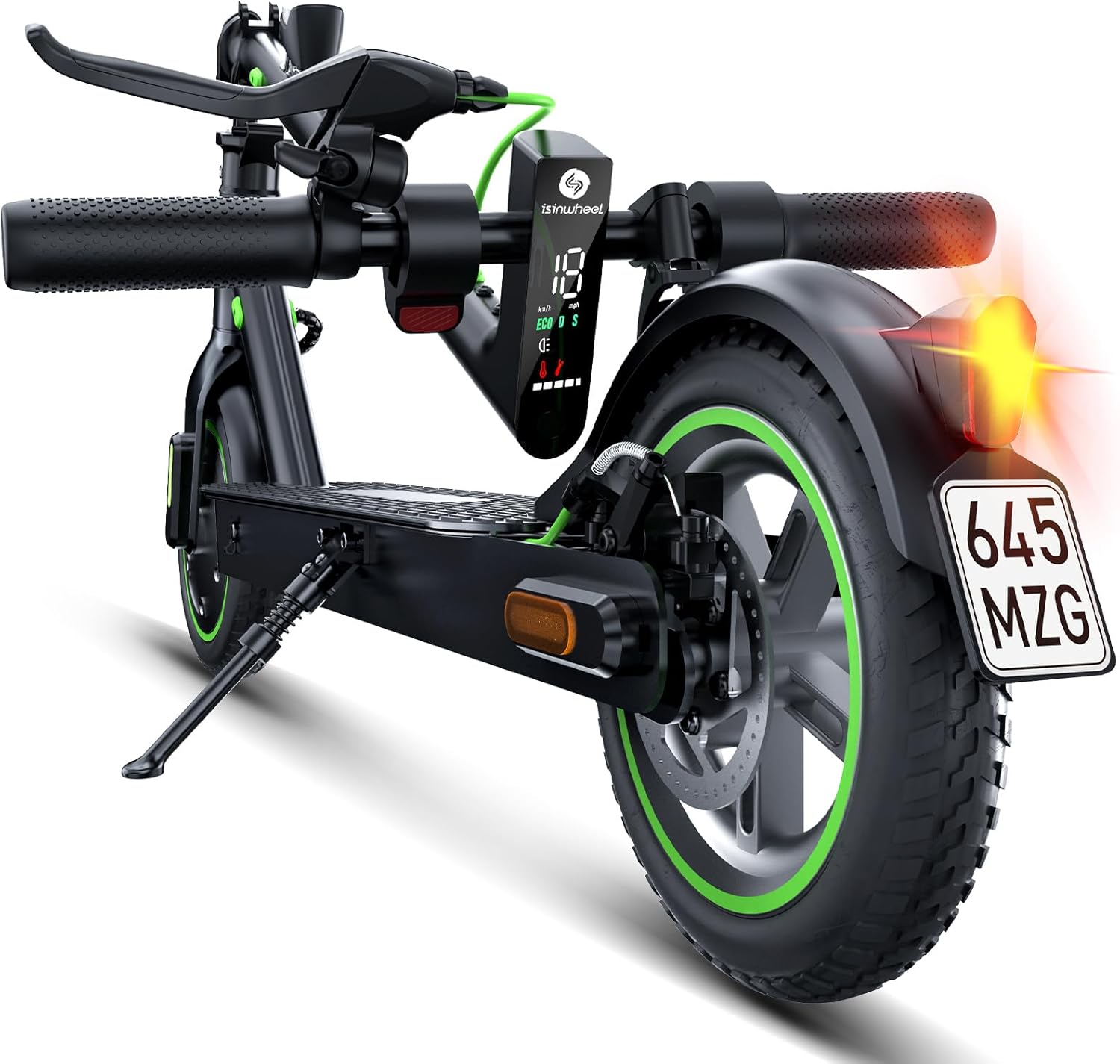 E Scooter mit Straßenzulassung, 350W Motor E Roller mit App, 30KM Reichweite, Elektroroller 120kg Tragkraft, Faltbarer Elektroscooter Erwachsene für den Pendlerverkehr, Mit Electric Scooter-Tasche – Bild 5