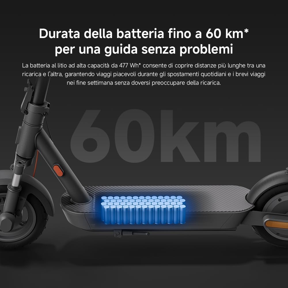Elektroroller Xiaomi Electric Scooter 5 Motor 350W, Reichweite 60 km, Geschwindigkeit 25 km/h, IPX5, Ideal für den städtischen Einsatz – Bild 5