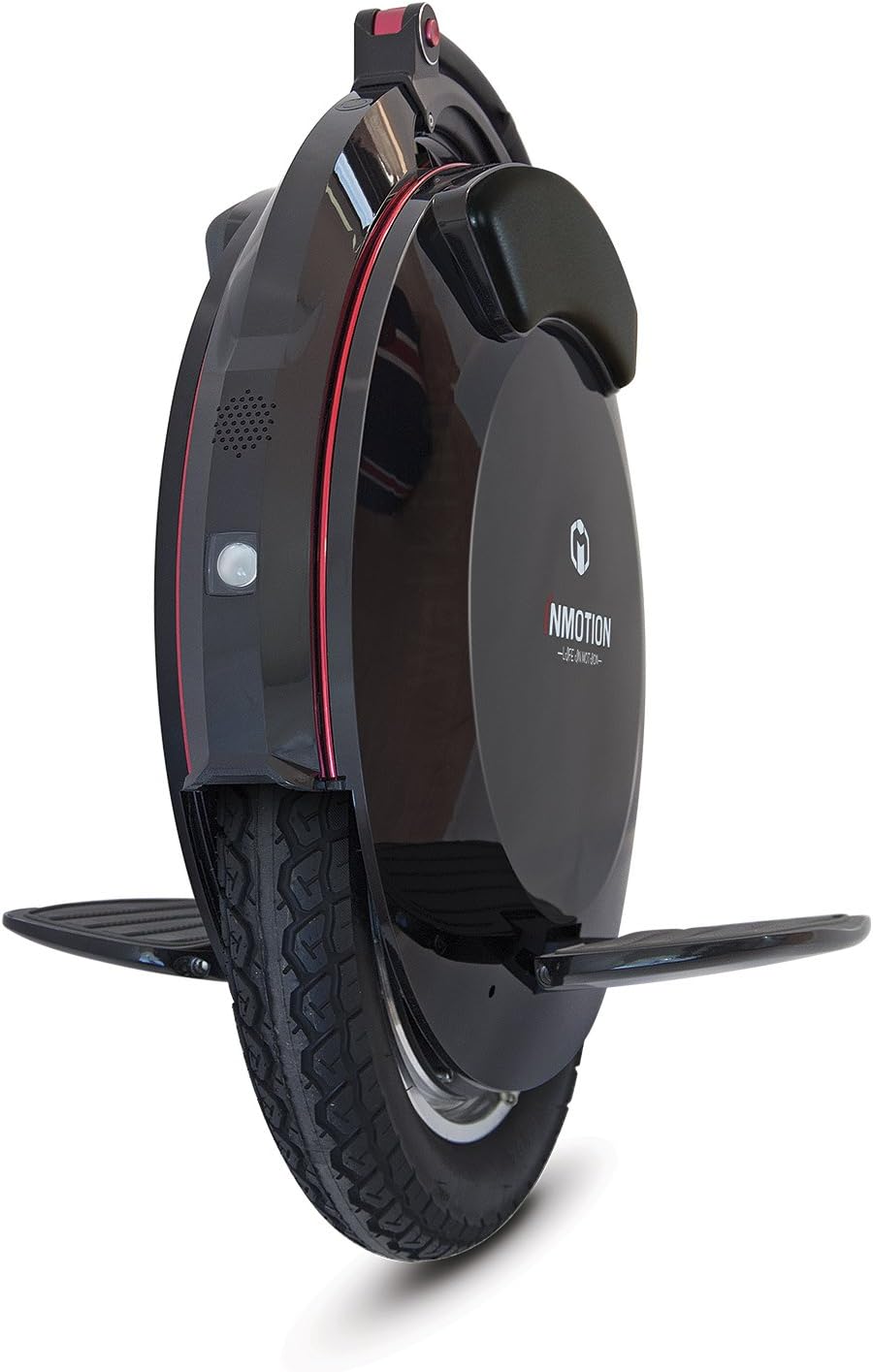 INMOTION Elektrisches Gyroroue V10F, Erwachsene, Schwarz, Motor 2000 W, Reichweite bis zu 75 km, 25 lm/h, aufblasbarer Reifen 16 Zoll, Bluetooth-App, Stereo-Lautsprecher – Bild 3