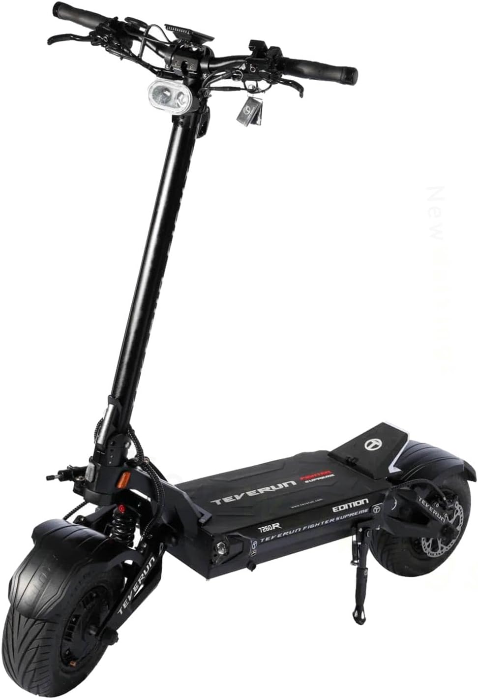 TEVERUN Elektroroller Erwachsene Fighter Suprem 7260R V3, 500W Motoren, Reichweite bis zu 200km, 20kmh, 13“ Tubeless Reifen, 3,5 Zoll TFT Display, Schwarz – Bild 2