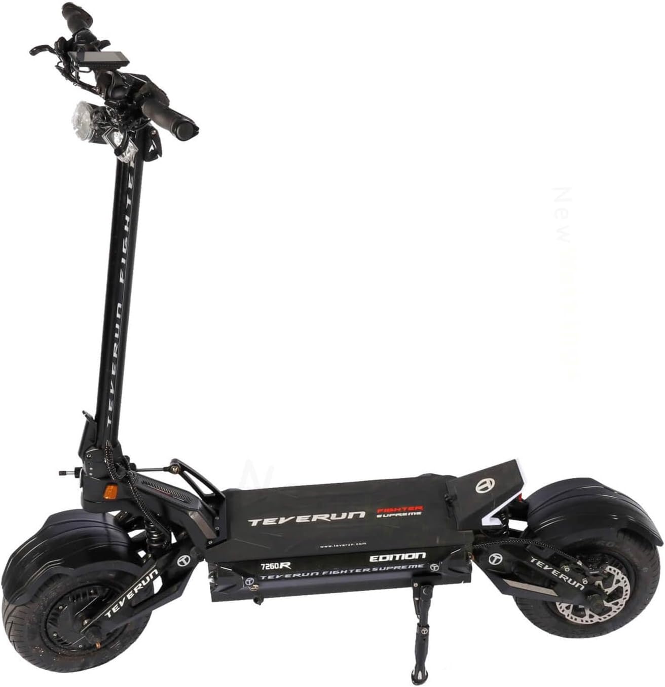 TEVERUN Elektroroller Erwachsene Fighter Suprem 7260R V3, 500W Motoren, Reichweite bis zu 200km, 20kmh, 13“ Tubeless Reifen, 3,5 Zoll TFT Display, Schwarz – Bild 3