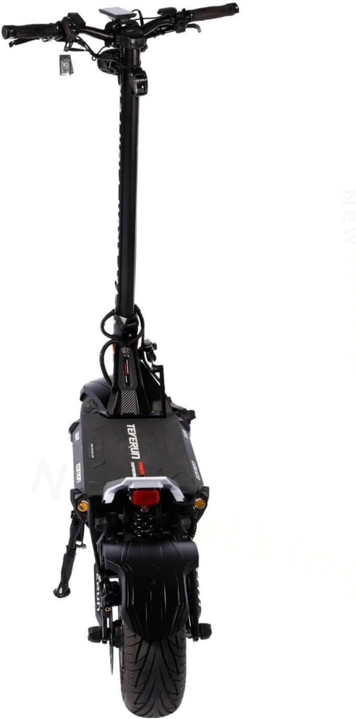 TEVERUN Elektroroller Erwachsene Fighter Suprem 7260R V3, 500W Motoren, Reichweite bis zu 200km, 20kmh, 13“ Tubeless Reifen, 3,5 Zoll TFT Display, Schwarz – Bild 4