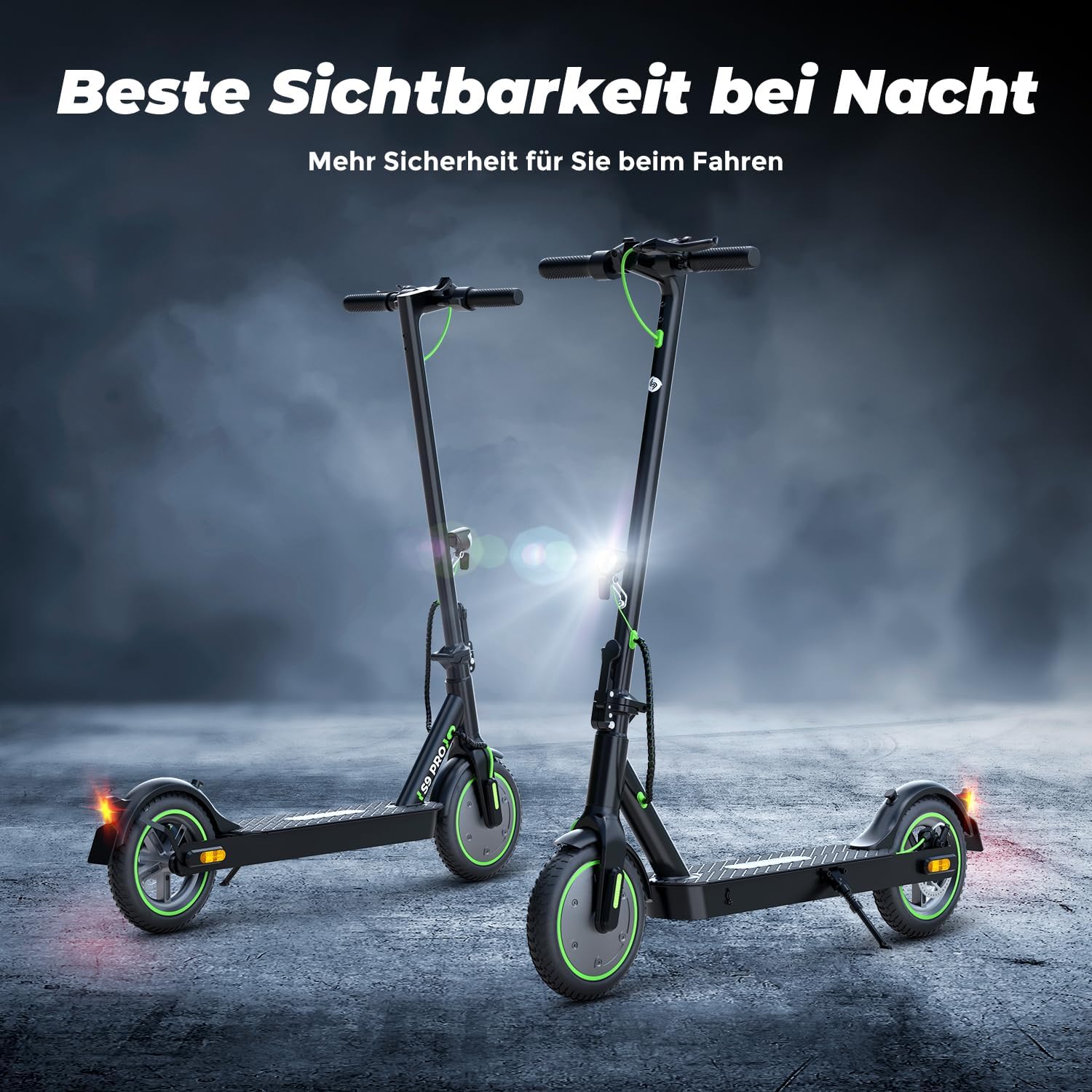 E-Scooter mit Straßenzulassung, 8,5 Zoll Elektroroller Max 30KM Reichweite, App, LED-Anzeige, E Roller bis 120kg Tragkraft, Faltbarer Elektroscooter Erwachsene für Pendlerverkehr – Bild 5