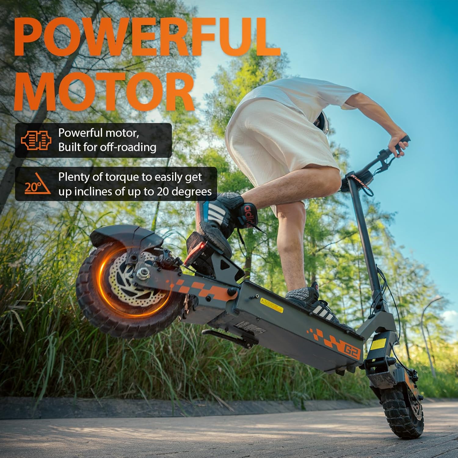 Kukirin G2 E Scooter 55 Km Reichweite Elektro Roller Elektroroller Elektro Scooter 10" Elektro E-Scooter – Bild 5
