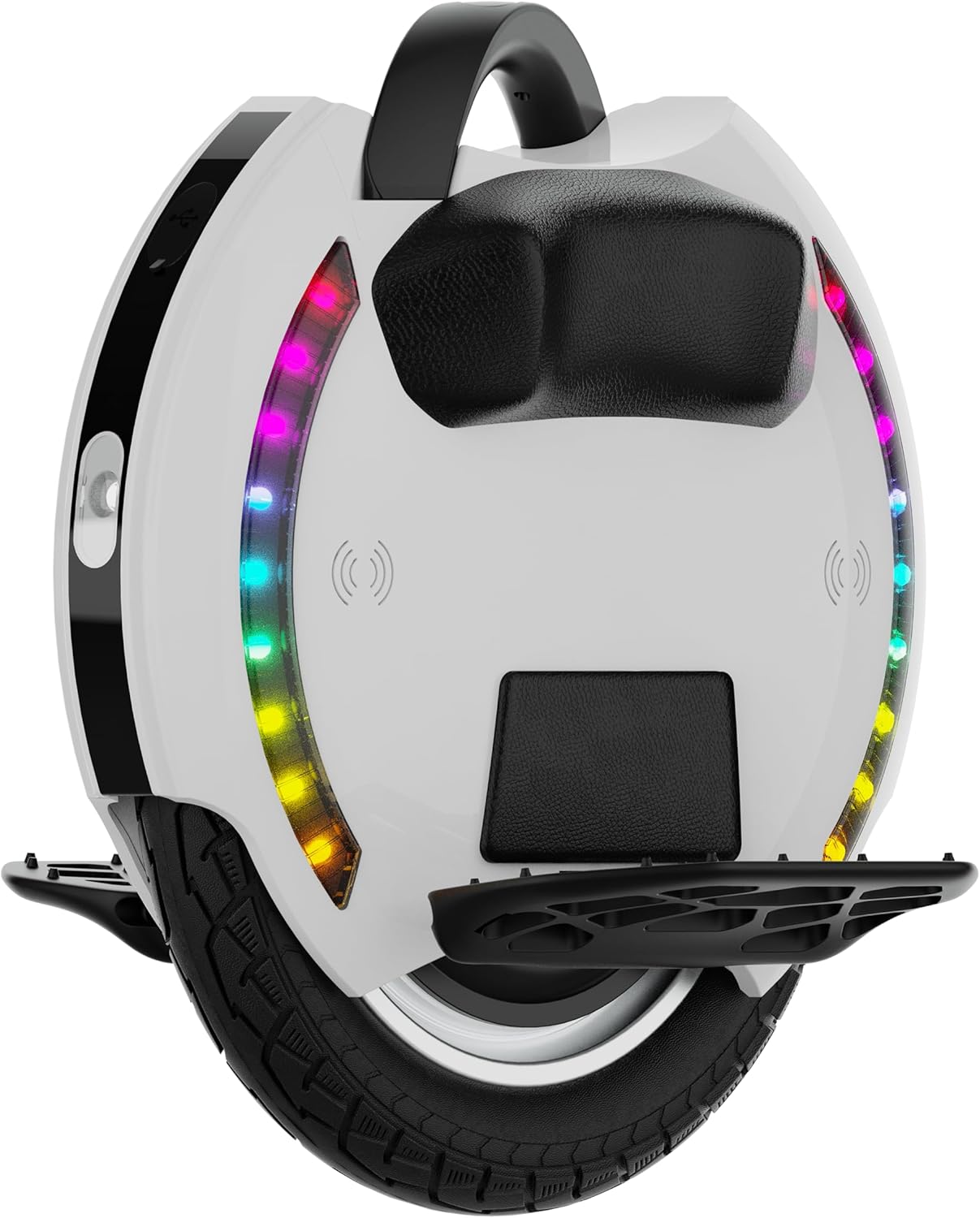 KINGSONG Elektrisches Einrad KS-14M, Erwachsener, Weiß, 800-W-Motor, Reichweite bis zu 15 km, begrenzt auf 20 km/h, aufblasbarer 14-Zoll-Reifen, Lautsprecher und Bluetooth – Bild 2