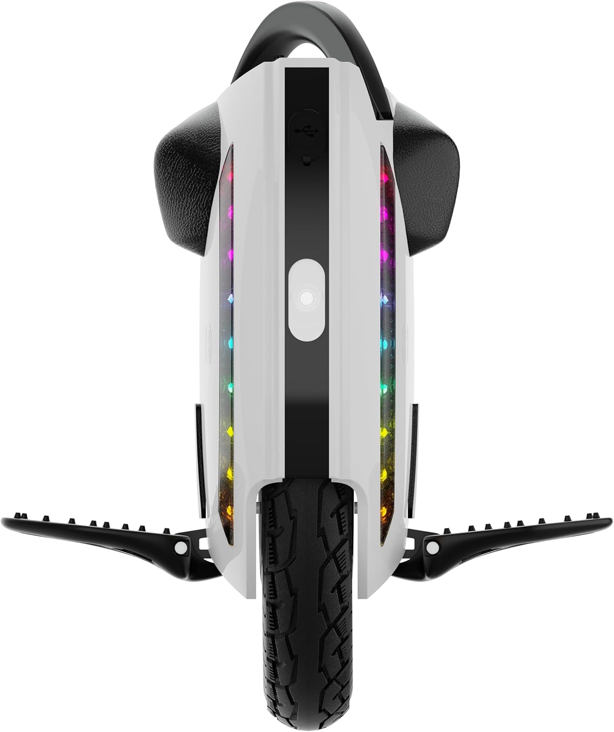 KINGSONG Elektrisches Einrad KS-14M, Erwachsener, Weiß, 800-W-Motor, Reichweite bis zu 15 km, begrenzt auf 20 km/h, aufblasbarer 14-Zoll-Reifen, Lautsprecher und Bluetooth – Bild 3