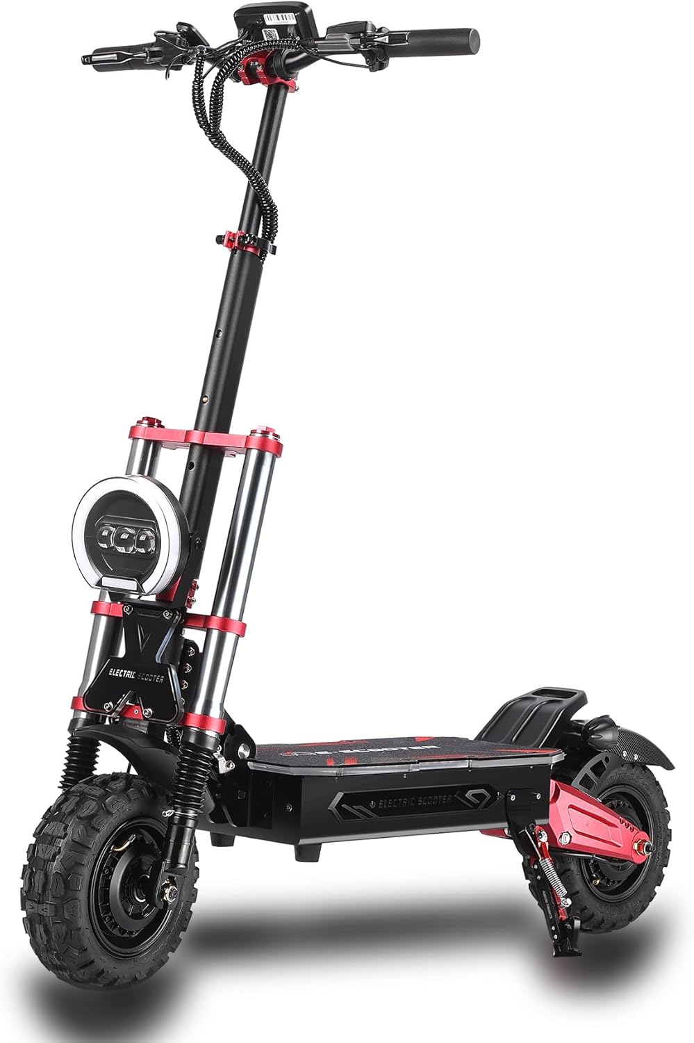 S5 Offroad Elektroroller Erwachsene Offroad Scooter Schneller NFC Startet 11 Zoll 500W 20km/h Doppelmotor Doppelte Hydraulische Federung 200 KG Tragkraft 120KM Max Reichweite – Bild 2
