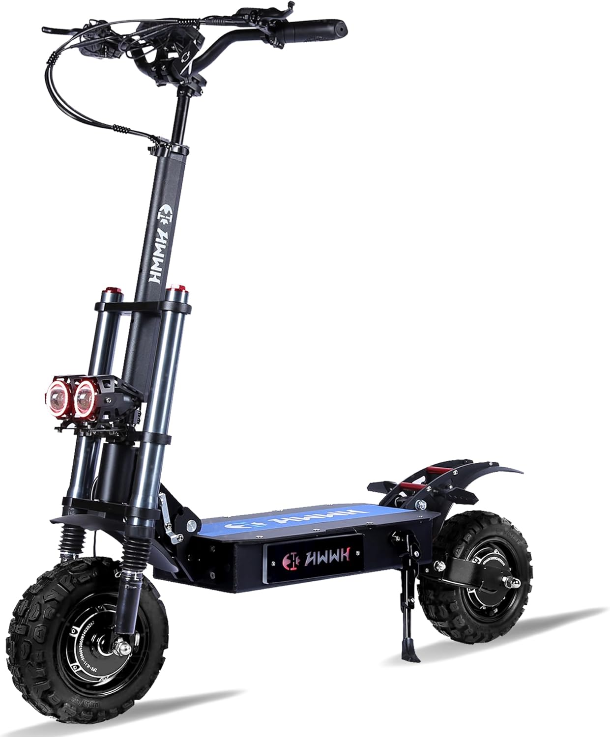 Elektro Roller Erwachsene E Scooter Offroad Elektroroller Klappbar 11Zoll All Terrain Vakuumreifen Schneller Doppelmotor 60V 40Ah Lithiumbatterie 100 km Akkulaufzeit – Bild 2